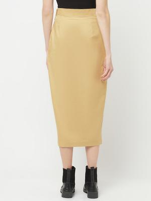 mid rise solid a-line skirt - 18324830 - Standard Image - 3