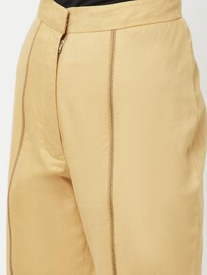 high rise flat front trouser - 18324834 - Standard Image - 5