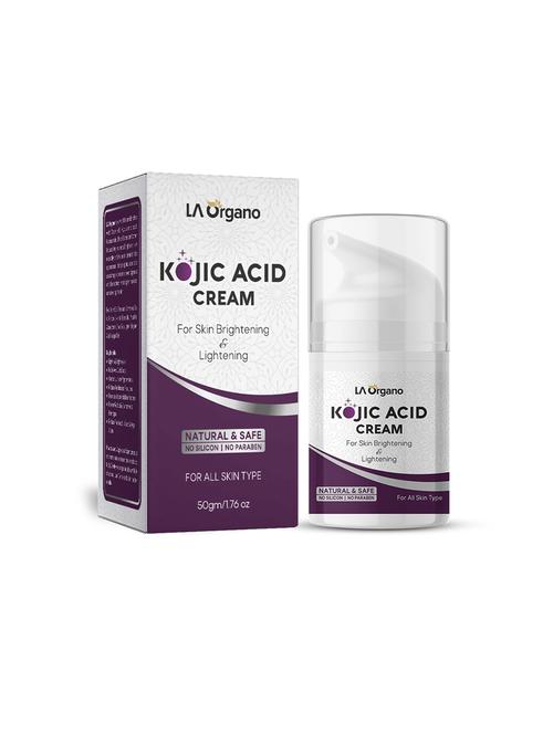 la organo kojic acid face cream enriched with vitamin e, niacinamide, hyaluronic acid for skin brightening & lightening 50gm - 18325963 - Standard Image - 1