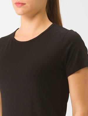 round neck solid tee - 18326106 - Standard Image - 5