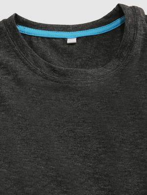 round neck solid t-shirt - 18326378 - Standard Image - 3