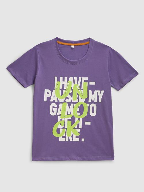 round neck printed t-shirt - 18326384 - Standard Image - 1