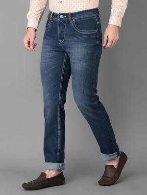 navy-blue light-washed denim jean - 18326631 - Standard Image - 2