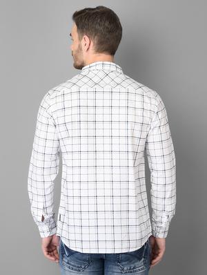 white checkered casual shirt - 18326650 - Standard Image - 3