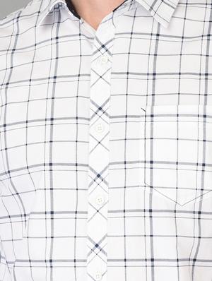 white checkered casual shirt - 18326650 - Standard Image - 5