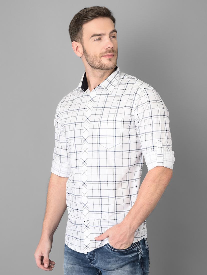 white checkered casual shirt - 18326650 - Zoom Image - 2