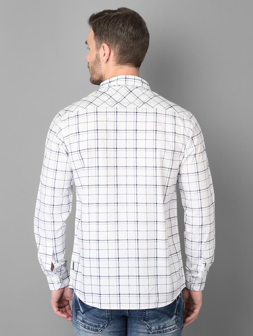 white checkered casual shirt - 18326650 - Zoom Image - 3