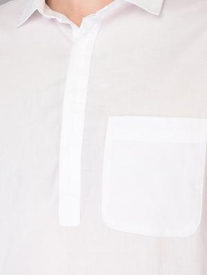 white solid casual shirt - 18326652 - Standard Image - 5