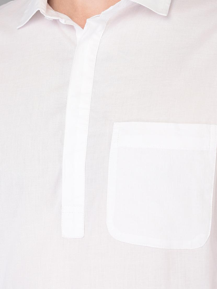 white solid casual shirt - 18326652 - Zoom Image - 5