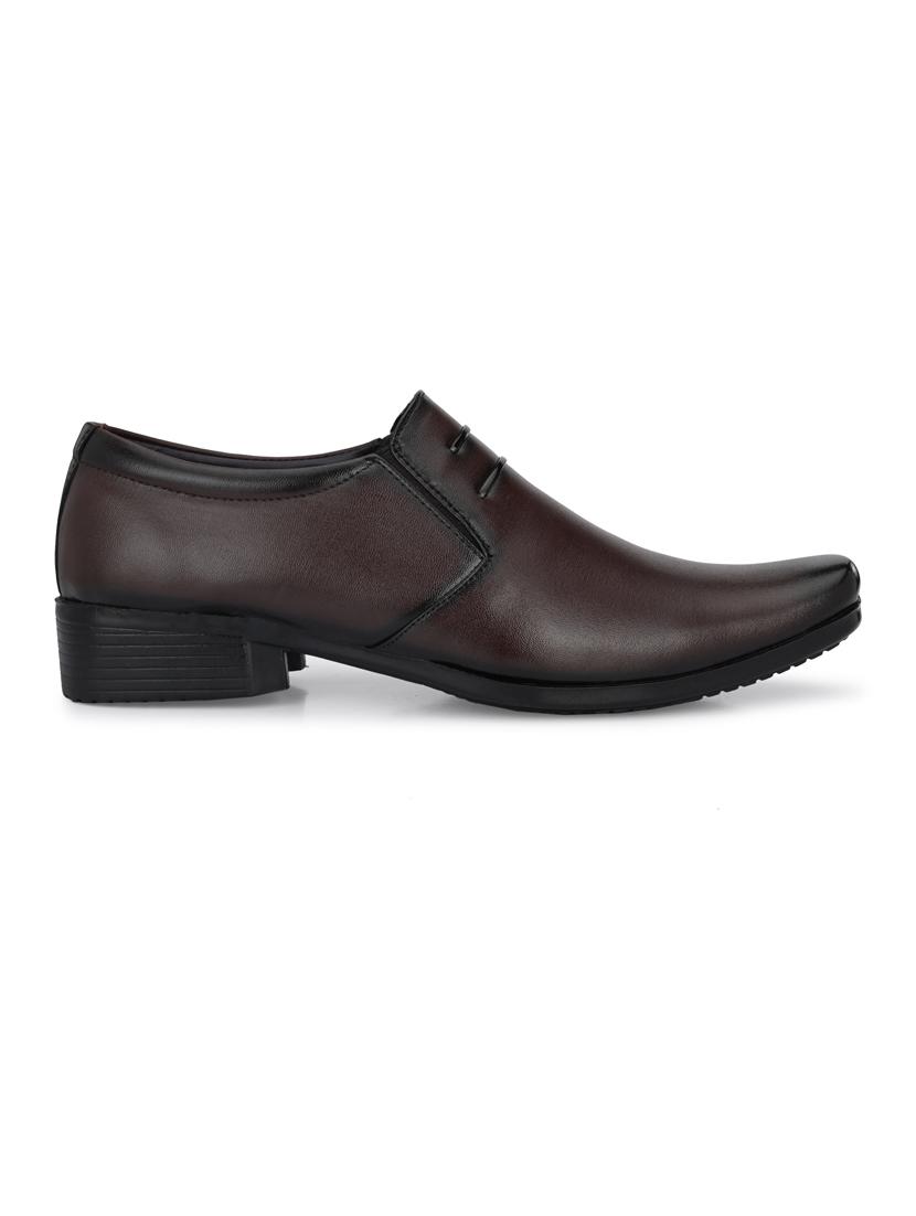 brown leatherette slip on ons - 18326740 - Zoom Image - 3