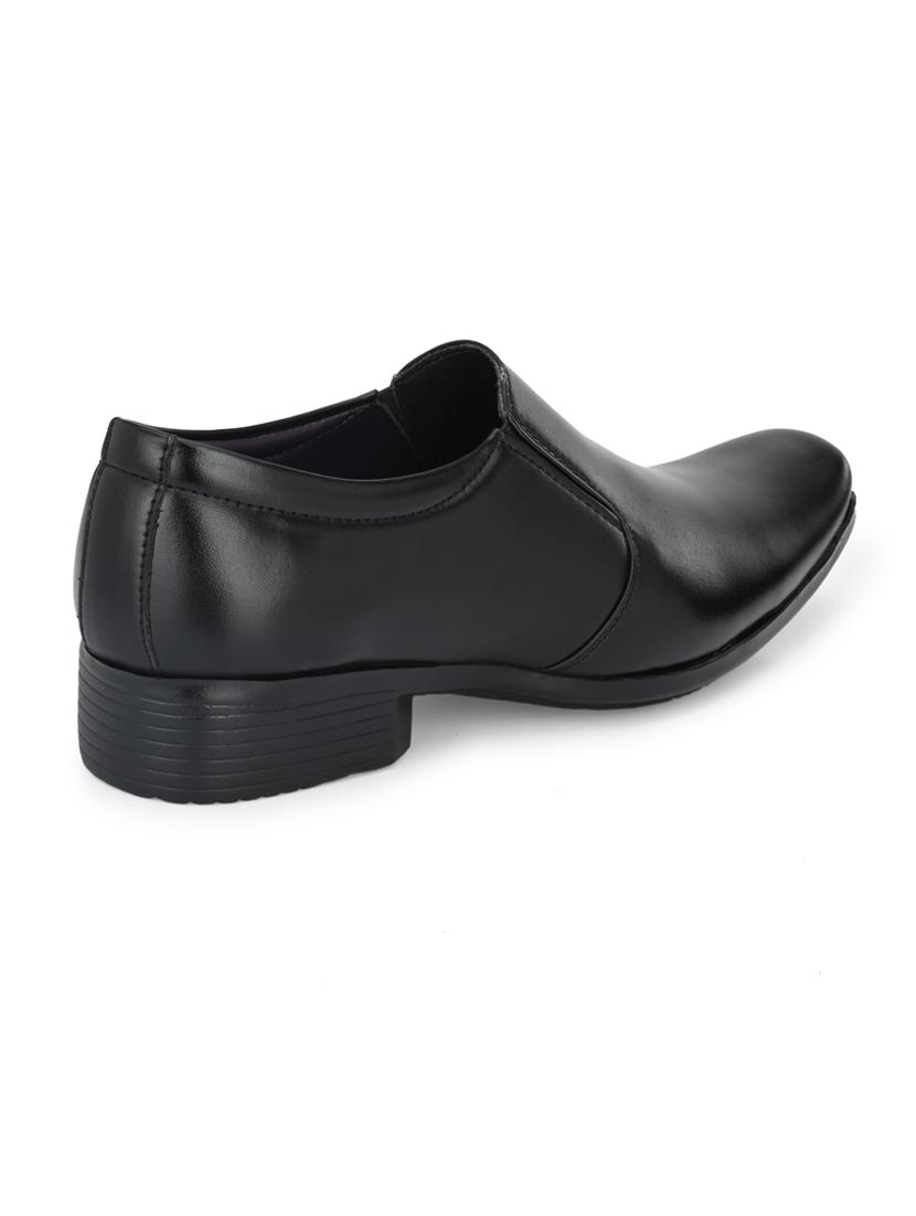 black leatherette slip on ons - 18326741 - Zoom Image - 4