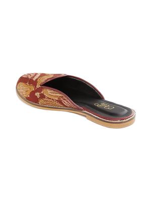 red slip on mules - 18328140 - Standard Image - 3