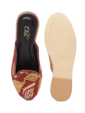 red slip on mules - 18328140 - Standard Image - 4