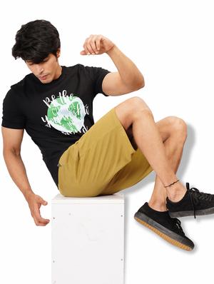 gold solid shorts - 18328173 - Standard Image - 5