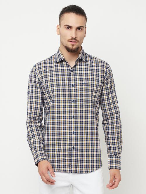 blue checked casual shirt - 18328367 - Standard Image - 1