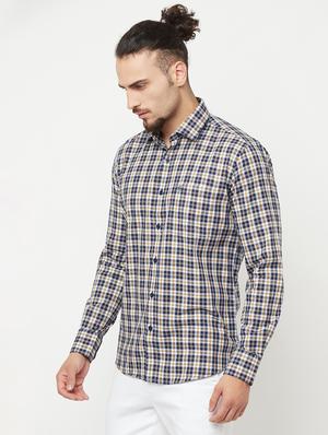 blue checked casual shirt - 18328367 - Standard Image - 2