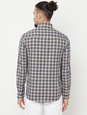 blue checked casual shirt - 18328367 - Standard Image - 3