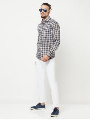 blue checked casual shirt - 18328367 - Standard Image - 4