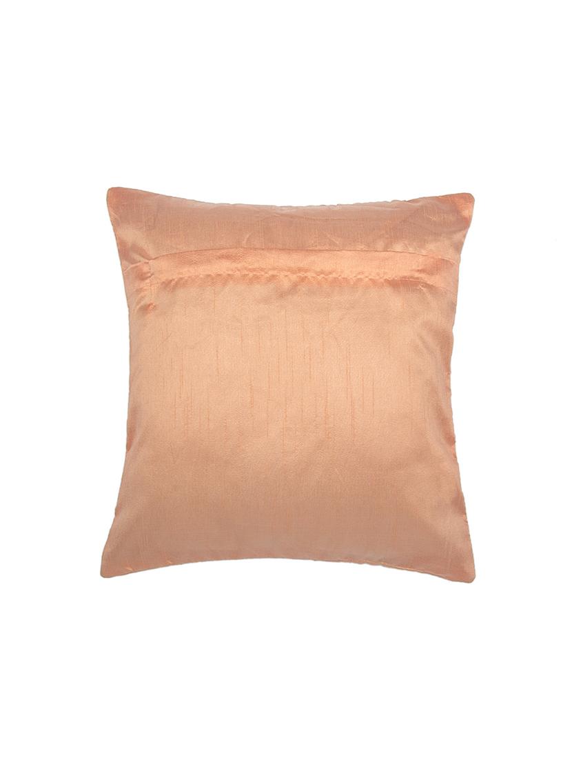 alina decor peach embroidered set of 2 cushion covers - 18328524 - Zoom Image - 3