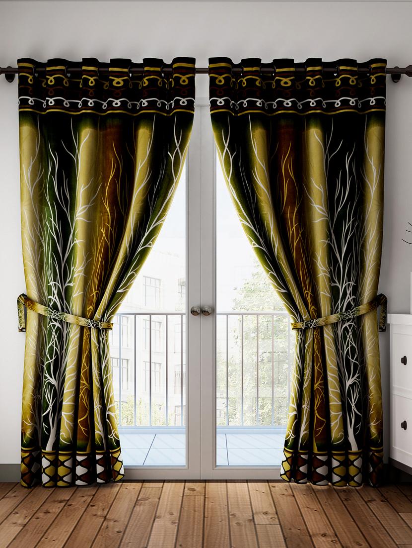 home sizzler 2 pieces maroon door curtains - 18328611 - Zoom Image - 1