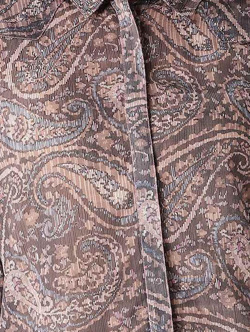 brown paisley regular shirt - 18328669 - Zoom Image - 5