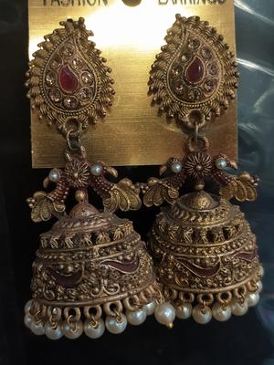 earrings for women gold color - 18328725 - Standard Image - 2