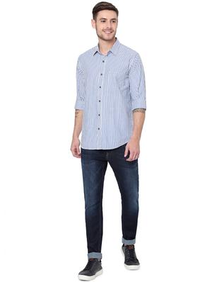 blue skinny fit jeans - 18330010 - Standard Image - 4