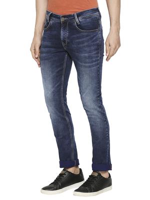 dark blue slim fit jeans - 18330016 - Standard Image - 2