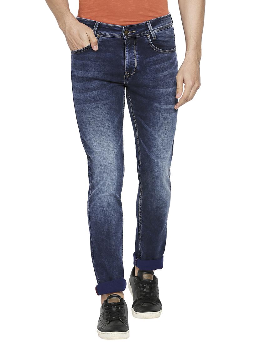 dark blue slim fit jeans - 18330016 - Zoom Image - 1
