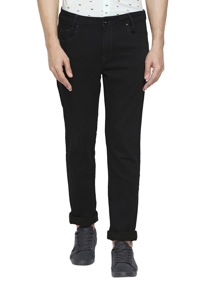 blue cotton slim fit jeans - 18330029 - Zoom Image - 1