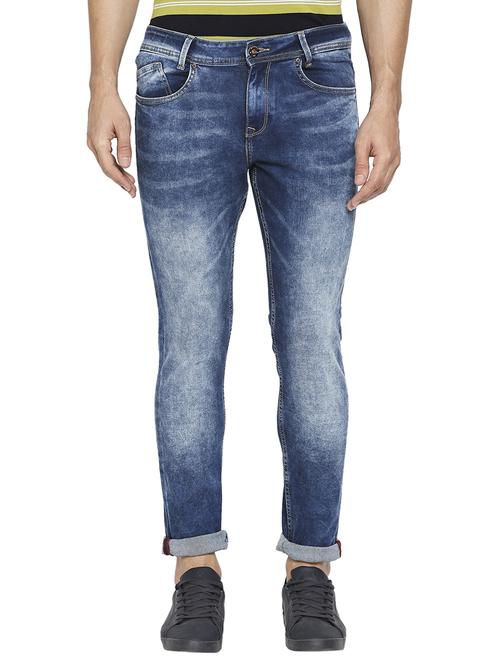 dark blue slim fit jeans - 18330038 - Standard Image - 1
