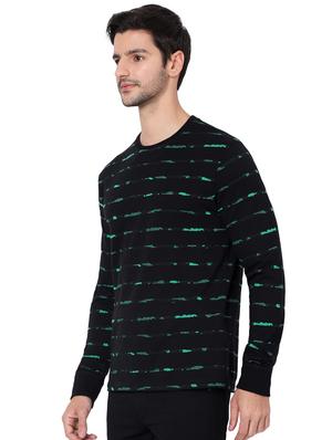 black cotton blend sweatshirt - 18330111 - Standard Image - 2