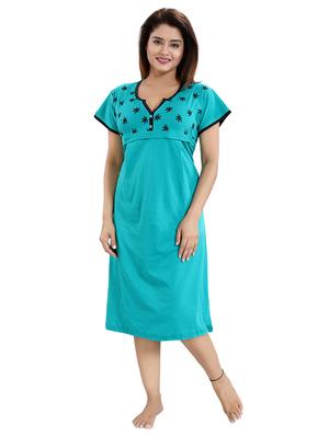 light blue cotton maternity wear - 18330186 - Standard Image - 2