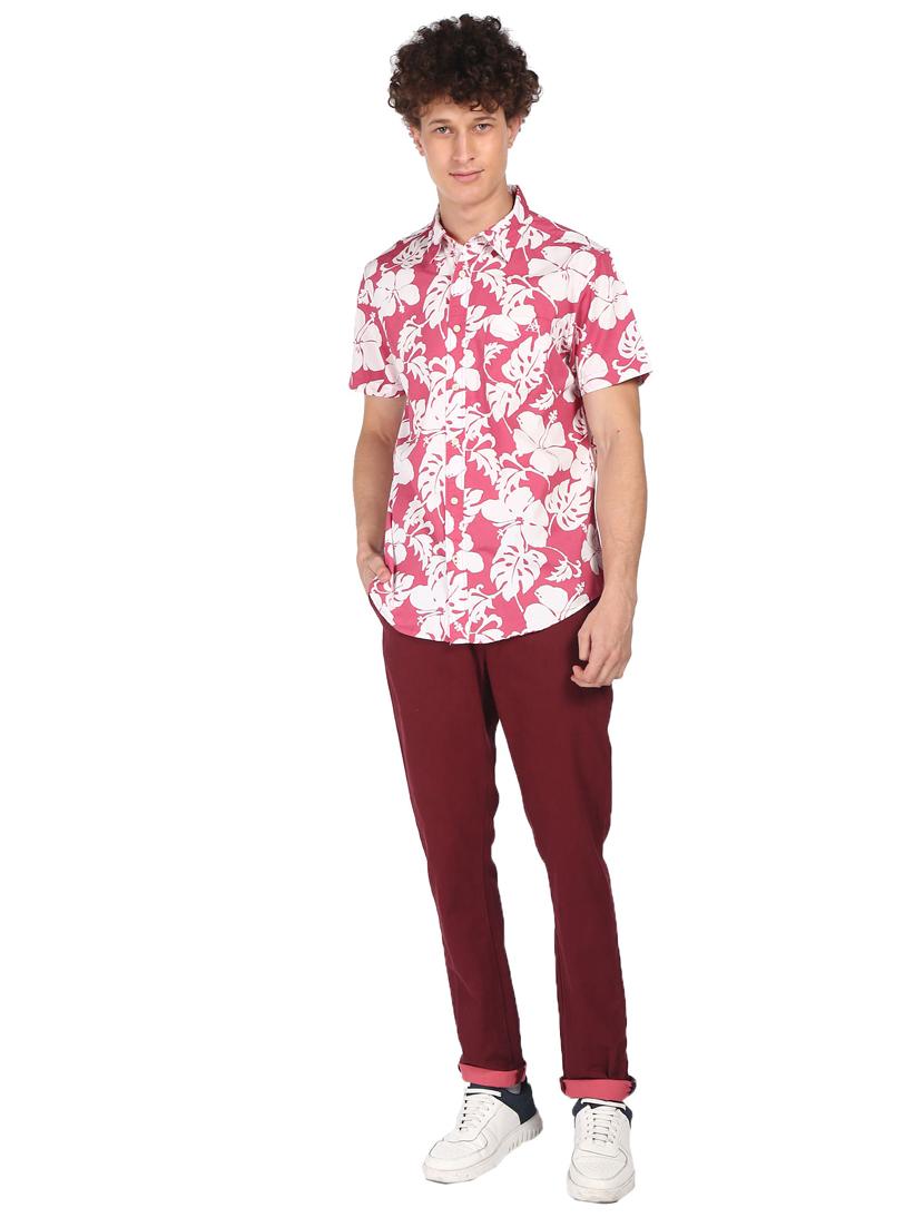 red printed casual shirt - 18330651 - Zoom Image - 5