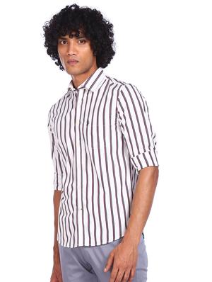 white checkered casual shirt - 18331043 - Standard Image - 2