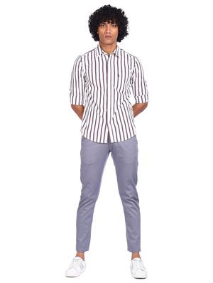 white checkered casual shirt - 18331043 - Standard Image - 4
