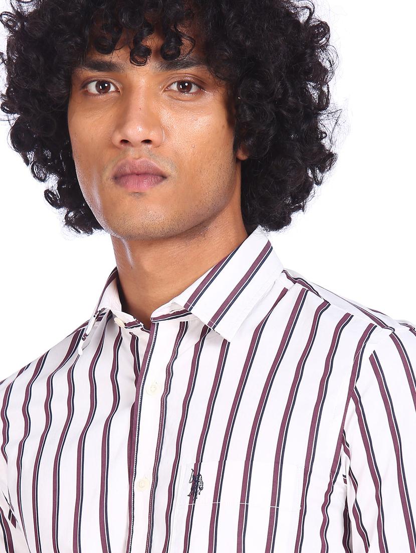 white checkered casual shirt - 18331043 - Zoom Image - 5