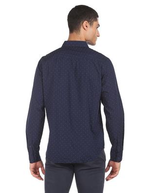 blue printed casual shirt - 18331072 - Standard Image - 4
