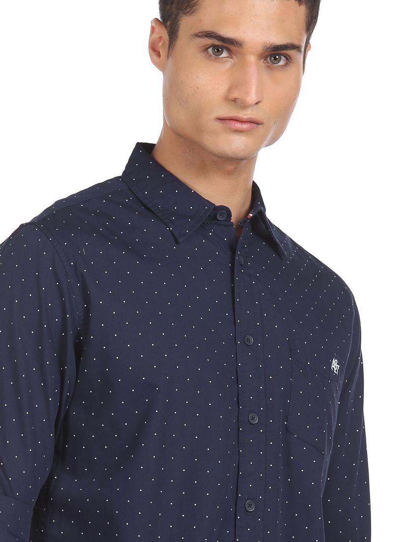blue printed casual shirt - 18331072 - Zoom Image - 6