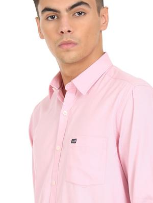 pink cotton solid casual shirt - 18331233 - Standard Image - 4