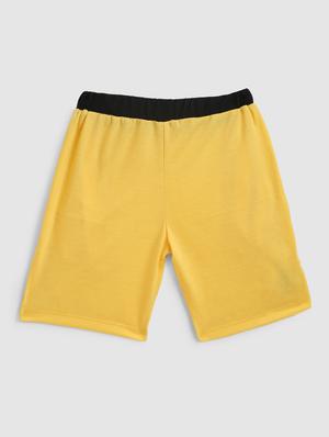 yellow side taped shorts - 18332146 - Standard Image - 2