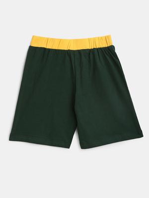bottle green side taped shorts - 18332151 - Standard Image - 2