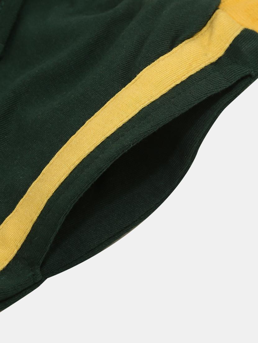 bottle green side taped shorts - 18332151 - Zoom Image - 3