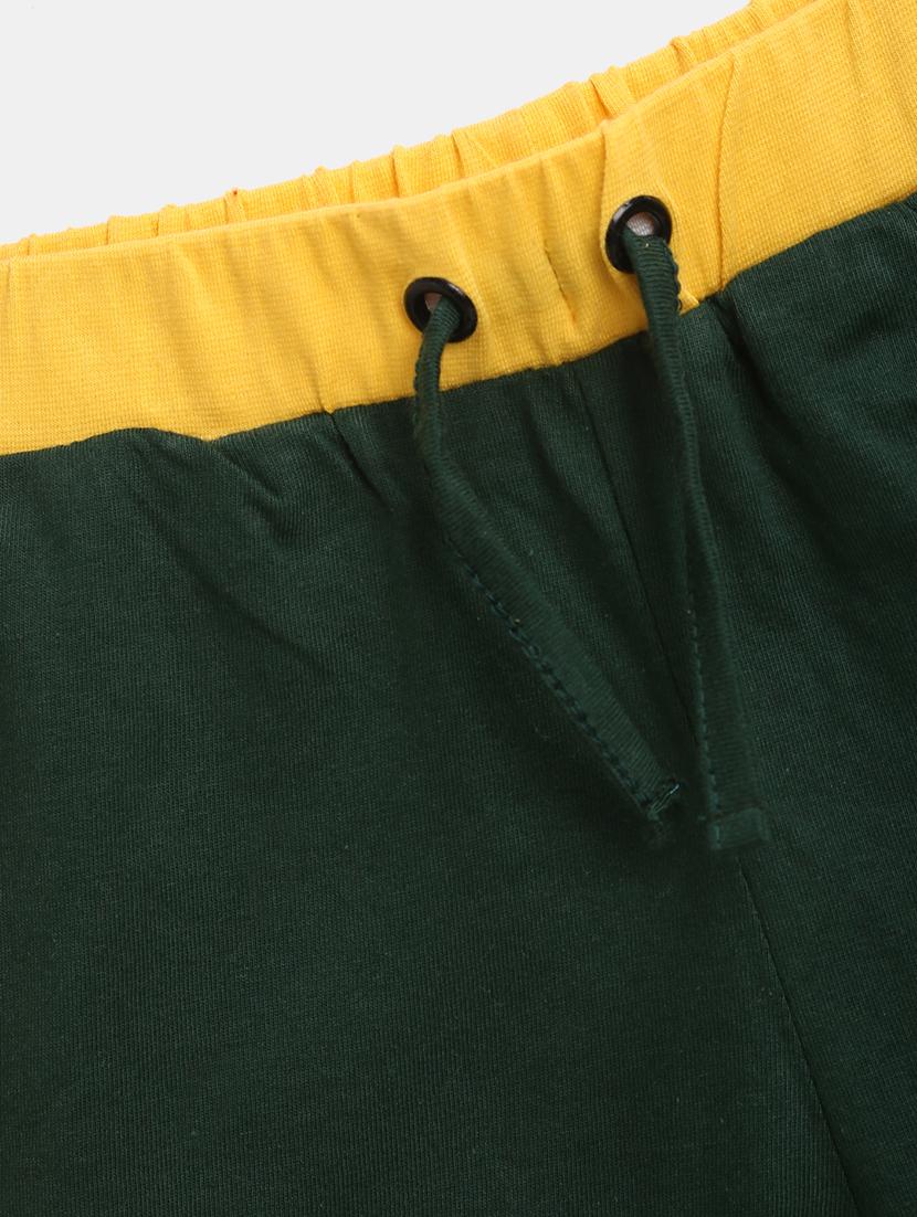 bottle green side taped shorts - 18332151 - Zoom Image - 4