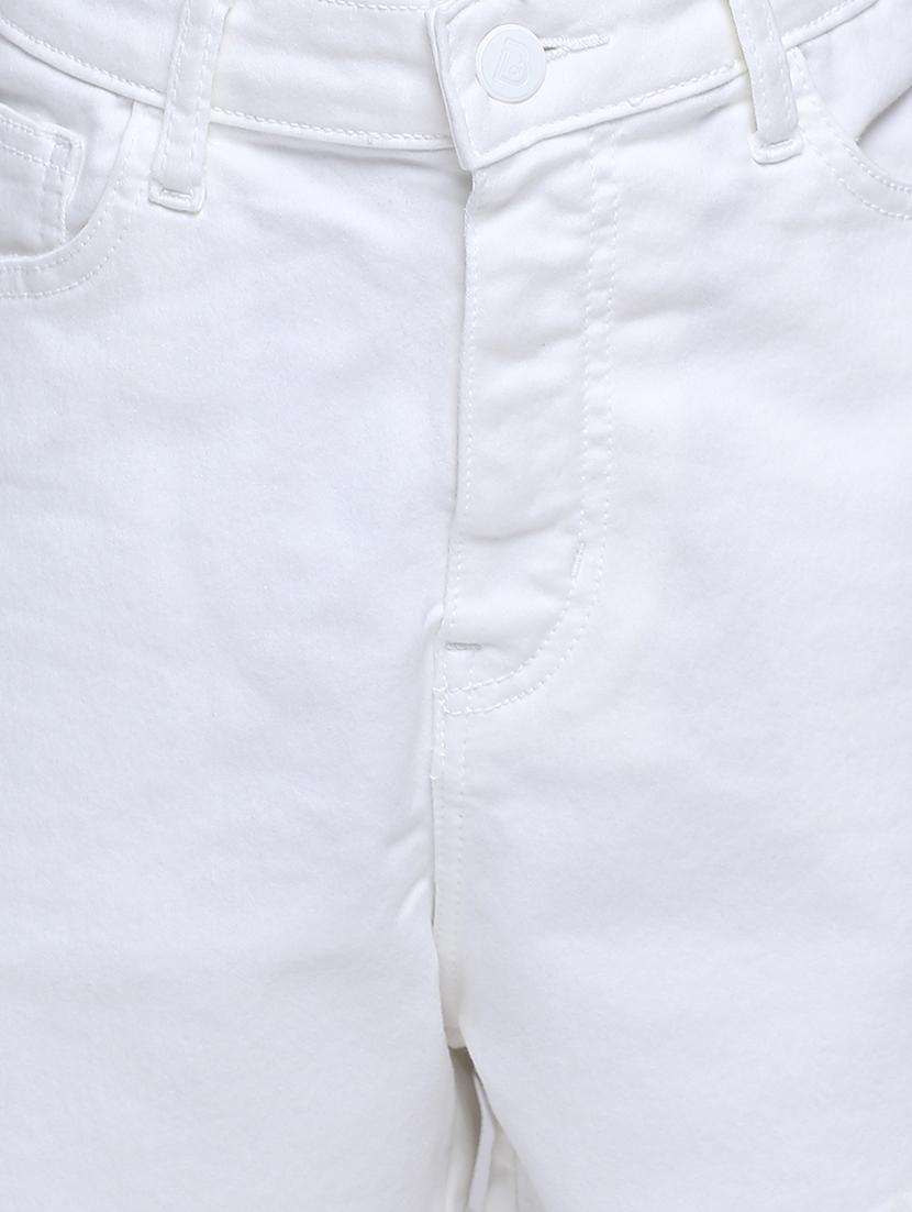solid denim shorts - 18332304 - Zoom Image - 5