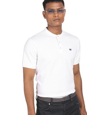 white solid casual t-shirt - 18332333 - Standard Image - 2