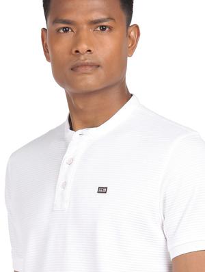 white solid casual t-shirt - 18332333 - Standard Image - 5