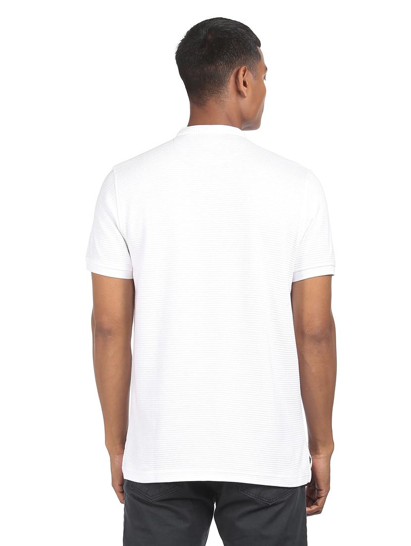 white solid casual t-shirt - 18332333 - Zoom Image - 3