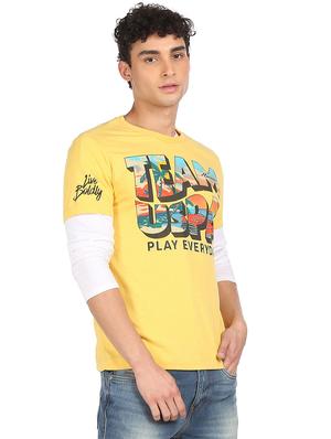 crew neck printed t-shirt - 18332348 - Standard Image - 2