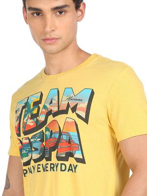 crew neck printed t-shirt - 18332348 - Standard Image - 5